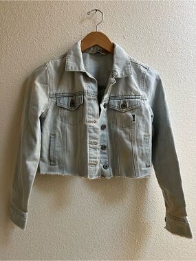 Highway Jeans Light Wash Cropped Denim Jacket